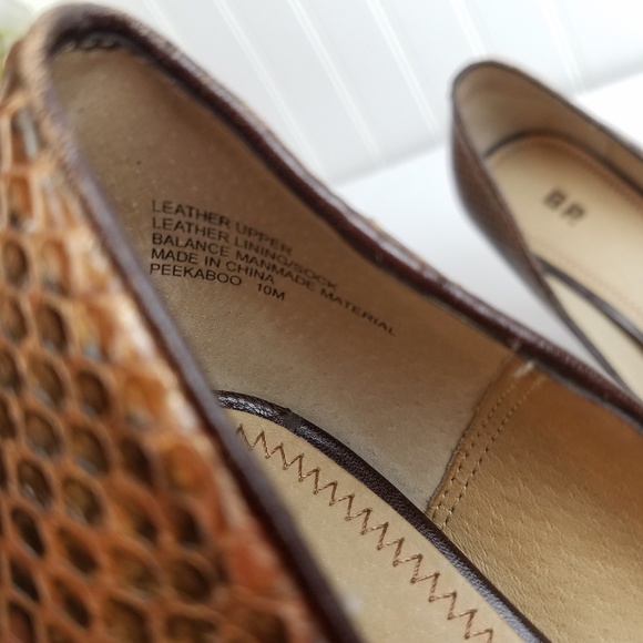 Nordstrom BP. Peekaboo Leather Snakeskin Heels - Picture 6 of 8